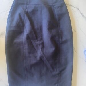 Zara Black Zippered Skirt With Velvet Trim Women’s XS
